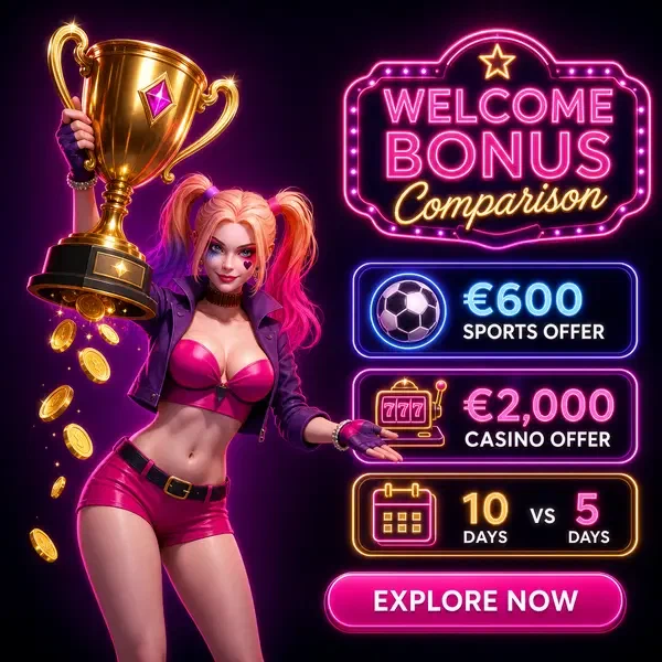 Hôtesse présentant un trophée étincelant lors de l'affichage de comparaison du bonus de bienvenue des paris sportifs NV