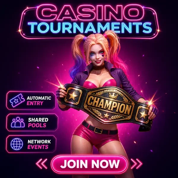 Hôtesse présente une ceinture de championnat aux tournois du NV Casino avec des prix de tournoi étincelants